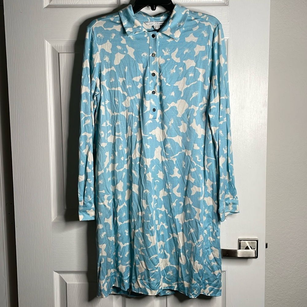 Diane Von furstenberg floral print long sleeve dress